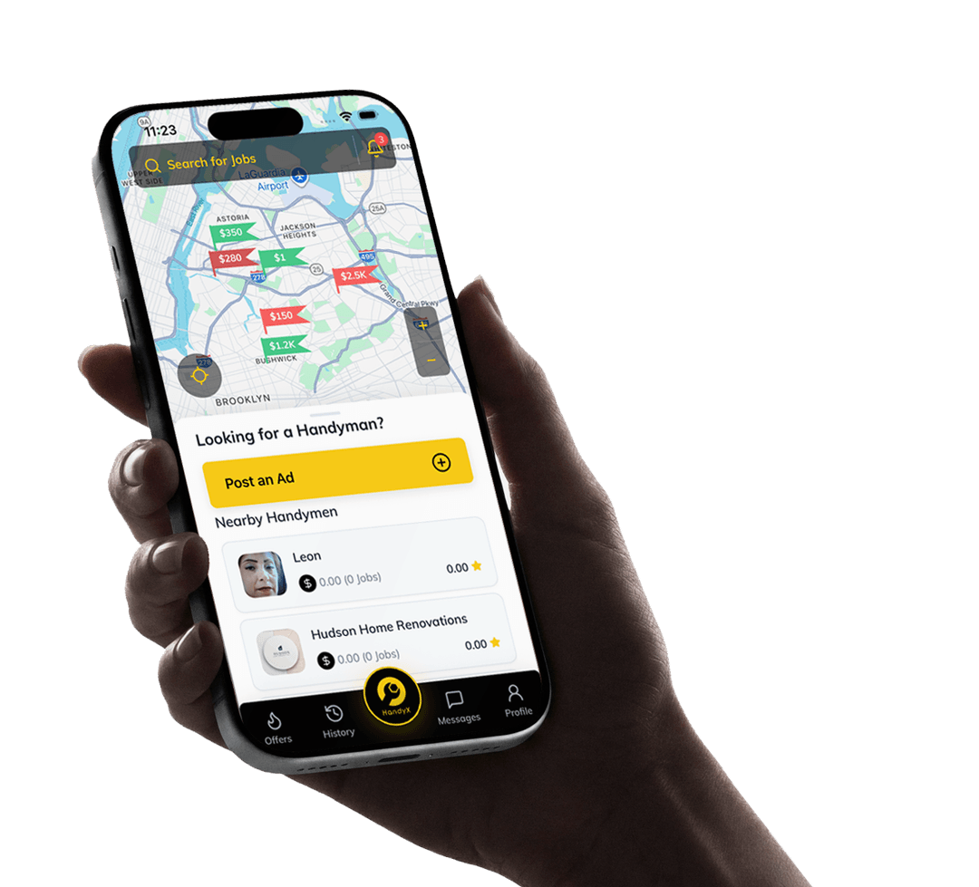 Hand with mobile